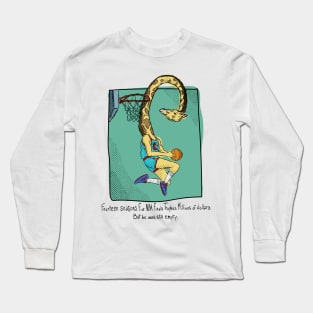 Giraffe Basketball Long Sleeve T-Shirt